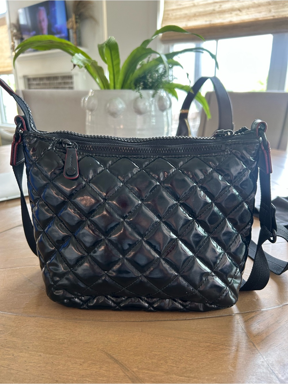 MZ Wallace black metallic crossbody - Picture 2 of 2